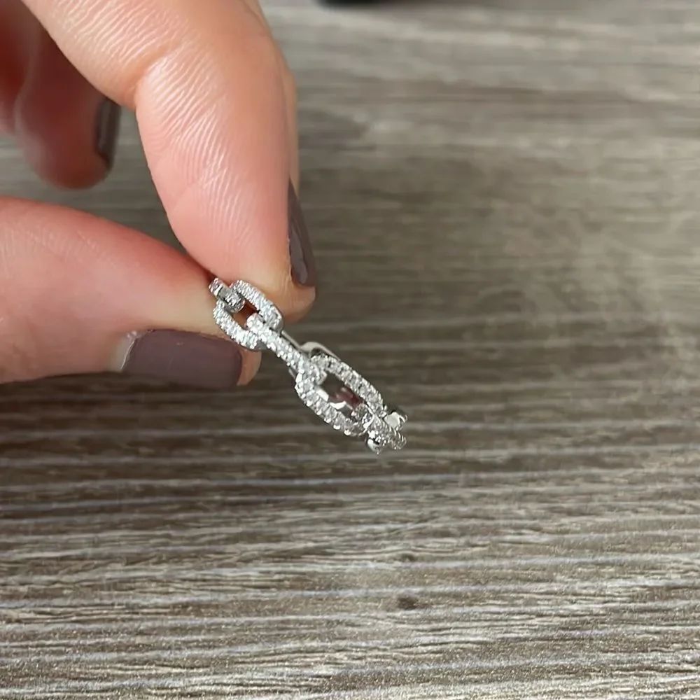 Link chain silver ring N36 - Picture 4 of 5